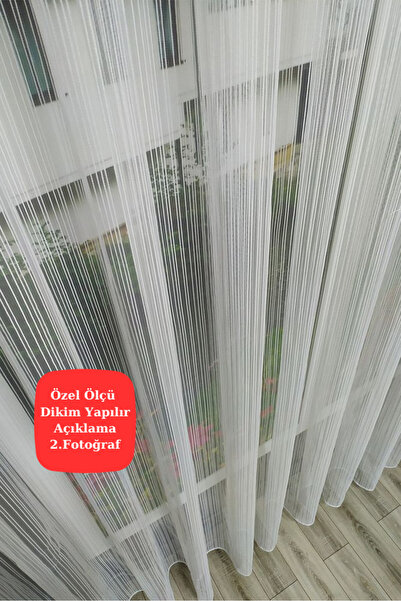 Perde Pendik Luxury Chain Patterned Striped Grammage Don'T Want Iron Non-Wrinkle Tight Pleat (Width X Length)