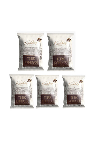 Tarihi Kadıköy Kahvesi قهوة تركية فاخرة من Tarih Kadıköy 100 جرام × 5 قطع