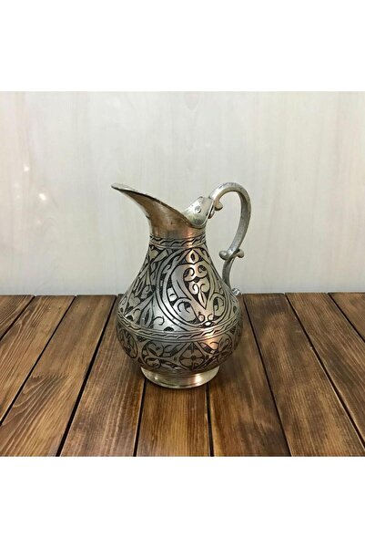 EFEMİR Bakır İşlemeli Eskitme Sürahi