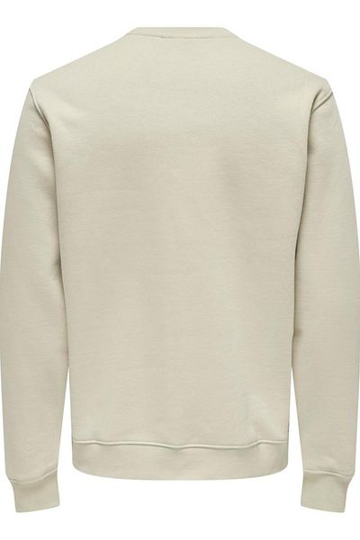 Only & Sons ONSCURATED REG Crew Neck Φούτερ Μπεζ - 22030923