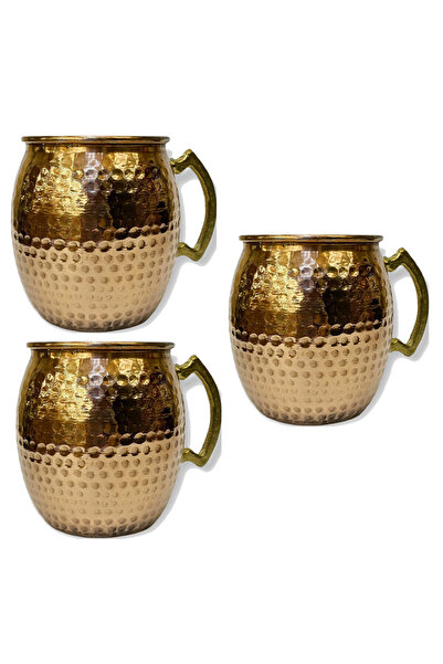 EFEMİR 3 أكواب موسكو النحاسية