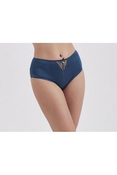MOONLİGHT Moonlight 3185 Chiloți din dantelă verde cu talie înaltă
