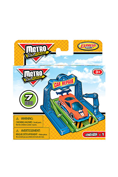 MEGA Express Wheels Metro Town Araba Oto Tamir Oyun Seti