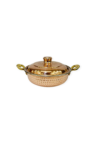 EFEMİR Deep Copper Pan with Lid No 4