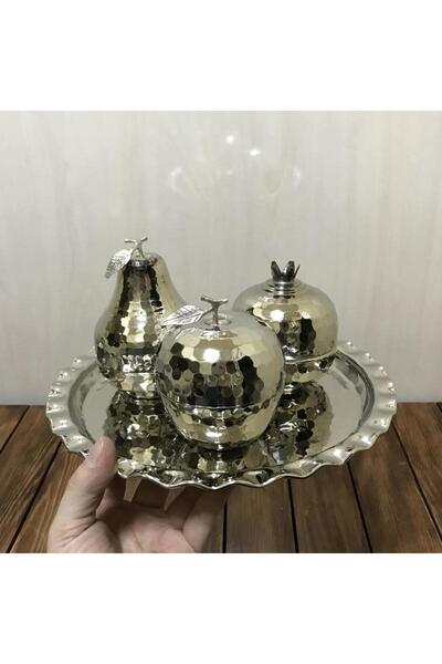 EFEMİR Dövme Bakır Elma Armut Nar Seti, D10032