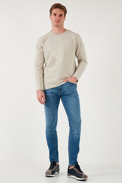 Buratti Мъжки дънки - еластичен памук, тънка кройка, стандартна талия, крачоли, дънкови панталони 3300S18Tokyo