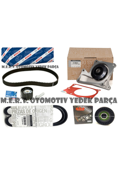 M.E.R.T. OTOMOTİV-YEDEK PARÇA Renault Clio 4 1.5 DCi Triger Devirdaim Rulman V Kayış Bakım Seti