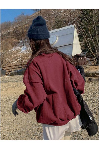 MOONBULL Unisex Cycling Neck Oversize Sweatshirt