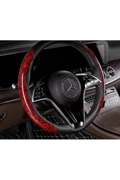 HİFA Ahşap Tasarımlı Direksiyon Simidi Koruma Kılıfı 2 li