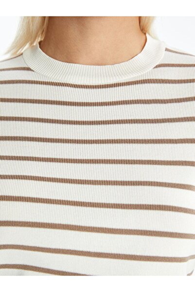 LC Waikiki LCW Vision Pulover cu mânecă lungă cu dungi pentru femei (W4)