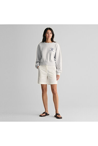 Gant Kadın Krem Slim Fit Şort