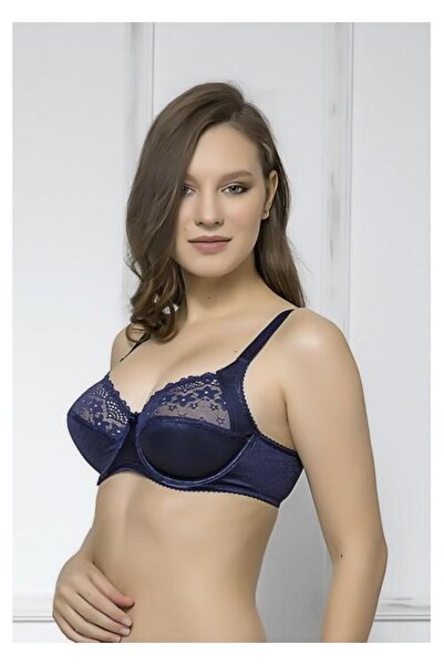 MOONLİGHT Σουτιέν Moonlight 2114 Navy Blue Underwire Lace Λεπτομερές συσφικτι...