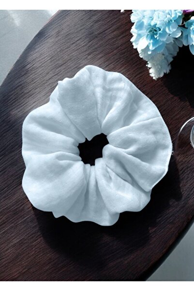 Joyous Mom Kids Βαμβακερό κλιπ μαλλιών Giant Size Muslin Hair Rubber Oversize