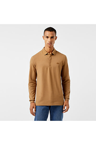 Lacoste Paris Regular Fit Uzun Kollu Erkek Kahverengi Polo
