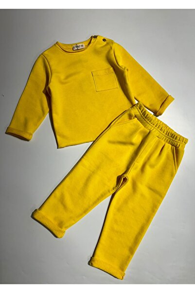 BOBBY JR KİDSWEAR Set de pantaloni și hanorac unisex cu buzunare pentru 1/5 a...