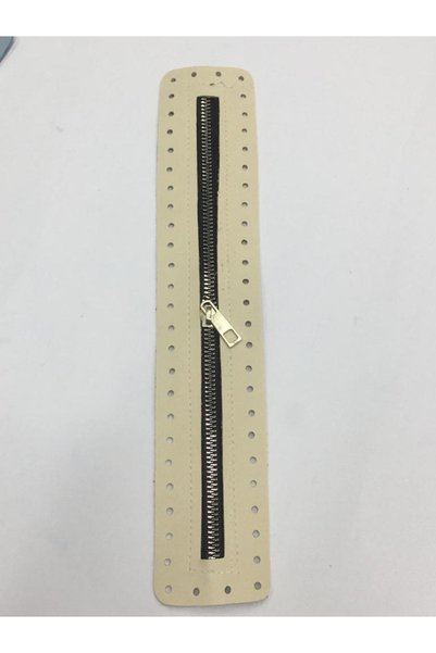 karantuhafiye Fermoar din piele / Fermoar pentru geantă / Fermoar pentru capac 30 Cm