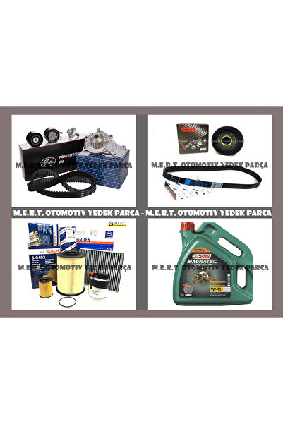 M.E.R.T. OTOMOTİV-YEDEK PARÇA Volvo S40 1.6 Dizel Komple Bakım Seti 2007-2010 Filtre Yağ Triger