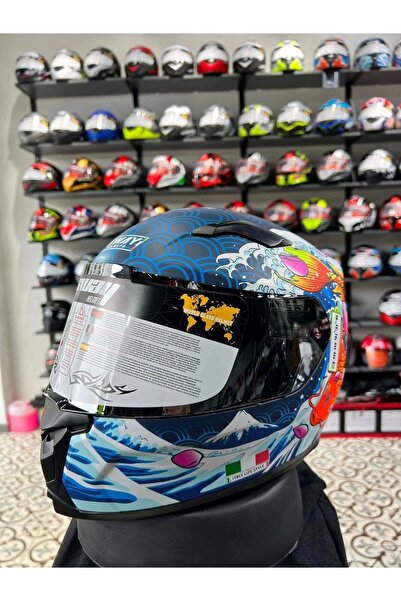 Sway SW 820 DAKAR FISH FULL FACE MOTOSİKLET KASKI