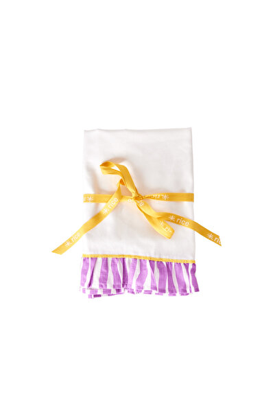 RICE Large Çizgili Masa Örtüsü - Lila