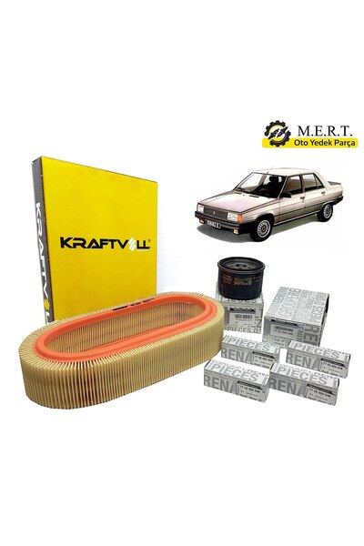 M.E.R.T. OTOMOTİV-YEDEK PARÇA Renault R9 Broadway Spring Bakım Seti Hava Ve Yağ Filtresi + Buji