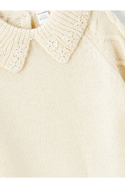 LC Waikiki Lcw Kids Baby Collar Long Sleeve Girl's Knitwear Sweater