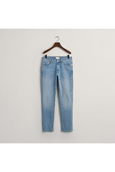 Gant Erkek Mavi Extra Slim Fit Jean Pantolon