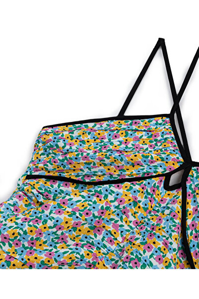 Twist Patterned draped dress