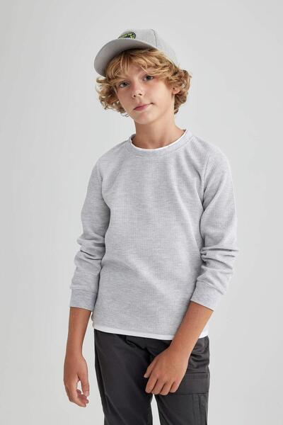 DeFacto V1186a6-fw Erkek Çocuk Uzun Kollu T-shirt