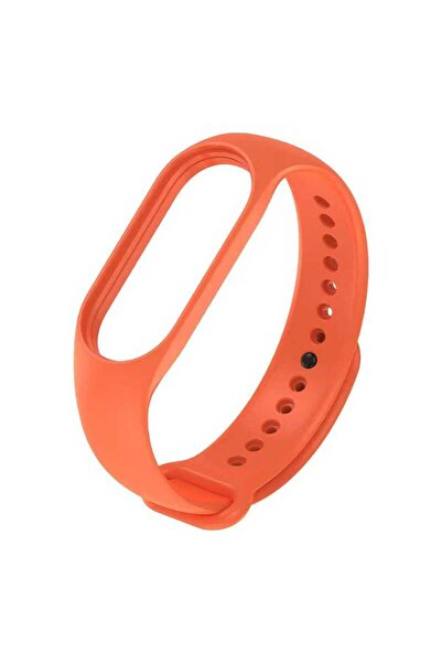 Mobicas Xiaomi Mi Band 5-6-7 Compatible Classic Silicone Cord Orange