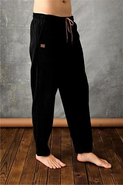 KLY 151 Μαύρο Fleece Oversize Μονό Κάτω Pantalon