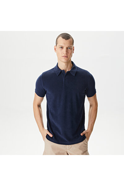 Nautica Erkek Lacivert Classic Fit Kısa Kollu Polo Yaka T-Shirt
