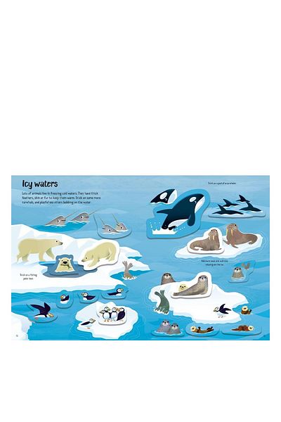 Usborne First Sticker Book Wild Animals