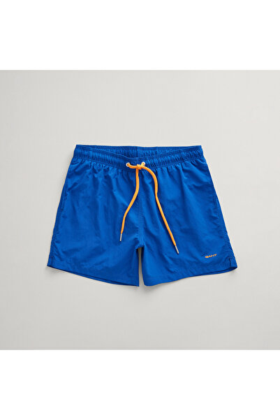 Gant Erkek Mavi Regular Fit Logolu Mayo Şort