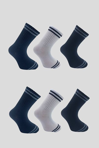 Ollero 6 Pairs Children's Tennis Socks