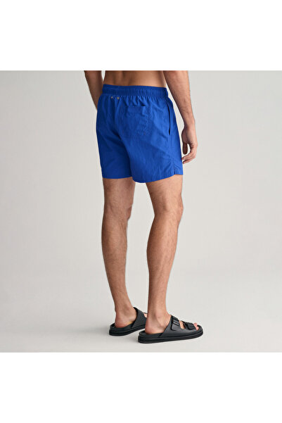 Gant Erkek Mavi Regular Fit Logolu Mayo Şort
