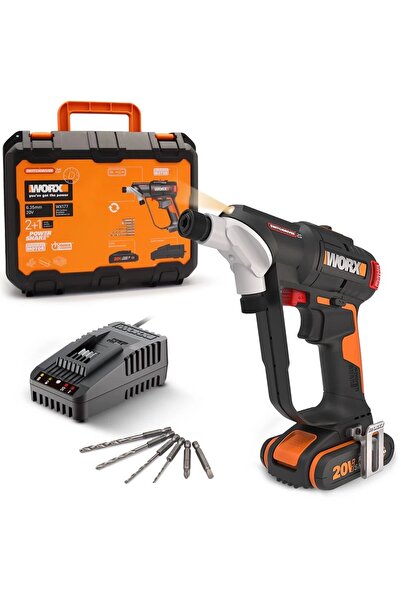 Genel Markalar WX177 20Volt/2.0Ah Li-ion Döner Kafa ve Çift Mandrenli Profesy...