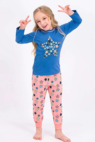ROLY POLY 1934 Indigo Renk Kız Çocuk Pijama Takımı