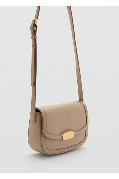 MANGO Woman Mini geantă crossbody cu blocare metalică