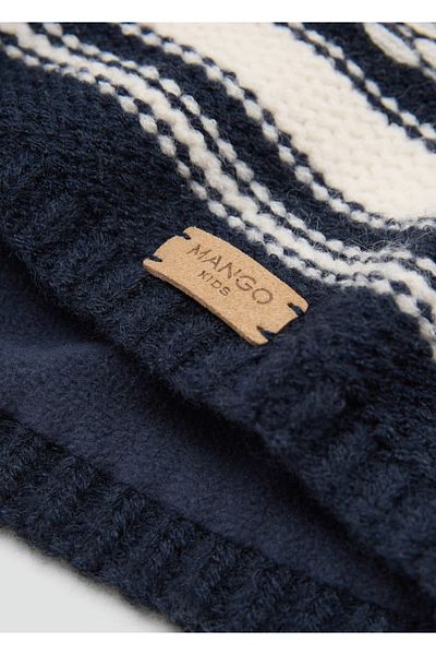 MANGO Kids Geflochtener Schal in zwei Farben