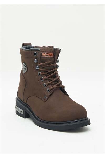 Harley Davidson Gibson Men's Dark Brown Nubuck Boots