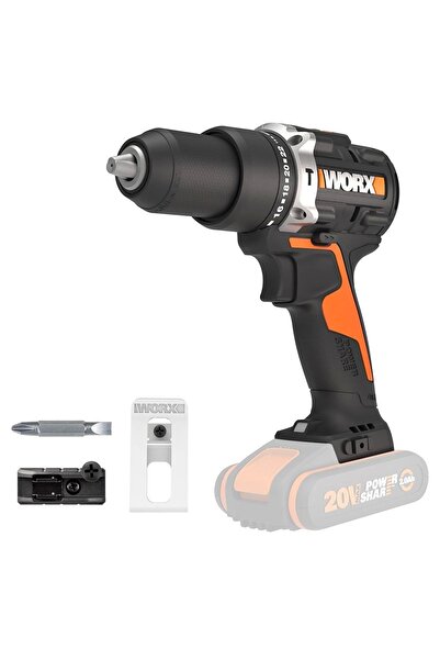 WORX WX352.9 20Volt Kömürsüz Profesyonel Şarjlı Darbeli Matkap (Akü Dahil Değ...