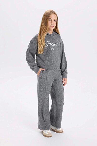 DeFacto D4640 Wide Leg Geniş Bol Paça Eşofman Altı