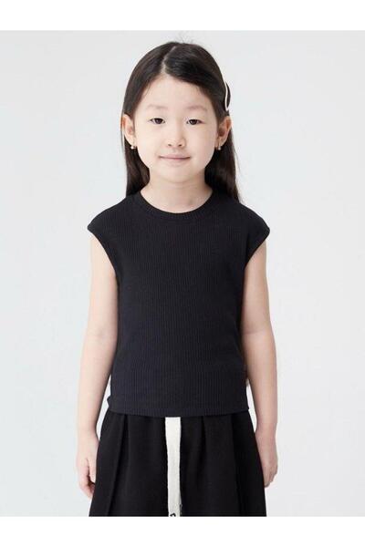 Escabel Camolă din bumbac pentru fete - Bluză fără mâneci cu decolteu