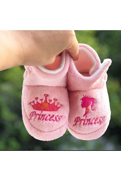 Pandalina Panduf Princess - Νηπιαγωγείο για κορίτσια, παιδικά παπούτσια για το σπίτι με κορώνα και αντιολισθητική σόλα