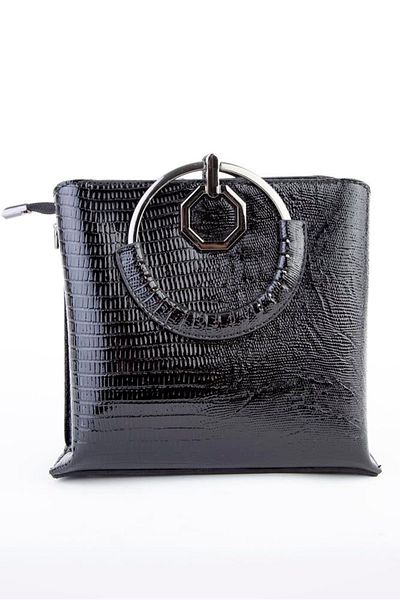 Nas Bag Geantă de damă cu lanț elegant - neagră