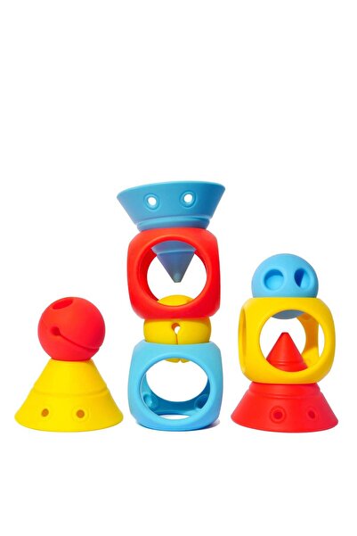 Moluk Building Genius - albastru primar, roșu, galben