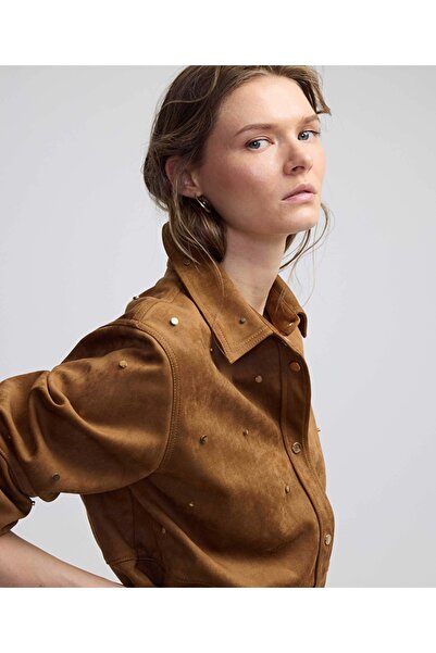 İpekyol Süet görünümlü gömlek