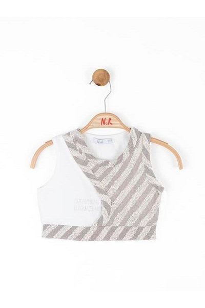 NK Girl's Glitter Detailed Crop Top