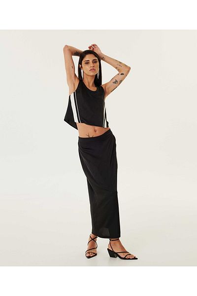 Twist Jacquard-Sloganbluse