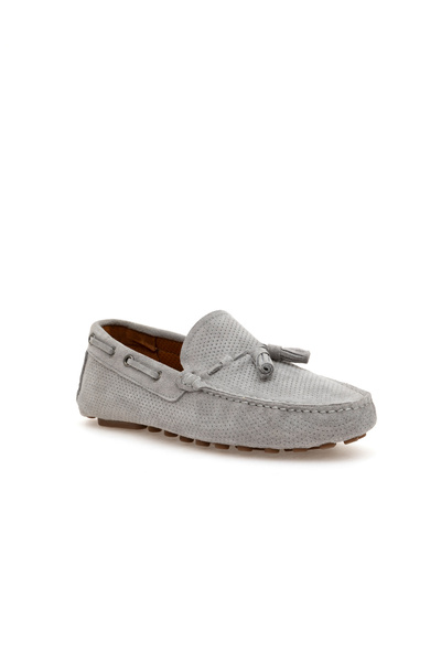 Pierre Cardin Gri %100 Deri Loafer Ayakkabı 50287200-VR024